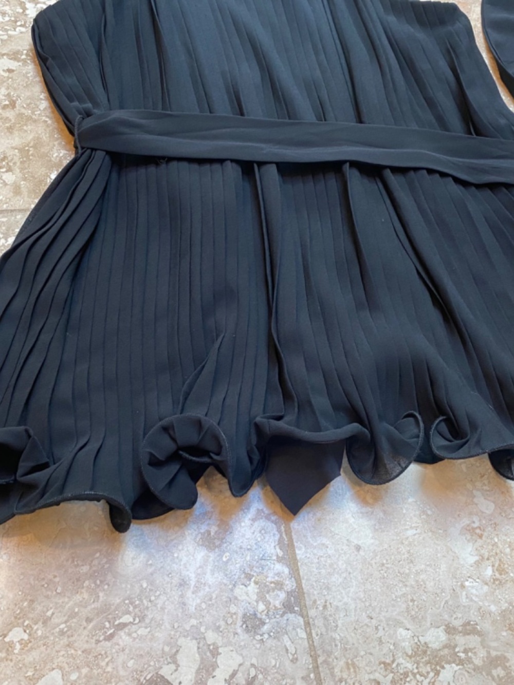 Chiffon Pleated Ruffle Cami - Picture 2 of 6